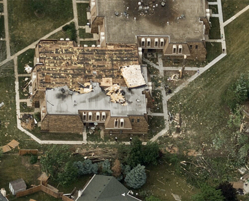 Tornado Damage in Chicago Suburbs, June 2021