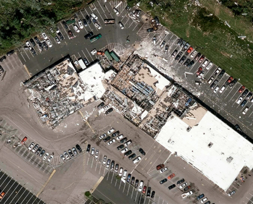 Tornado damage in Pennsylvania