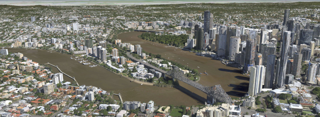 3D Model of Brisbane, Australia