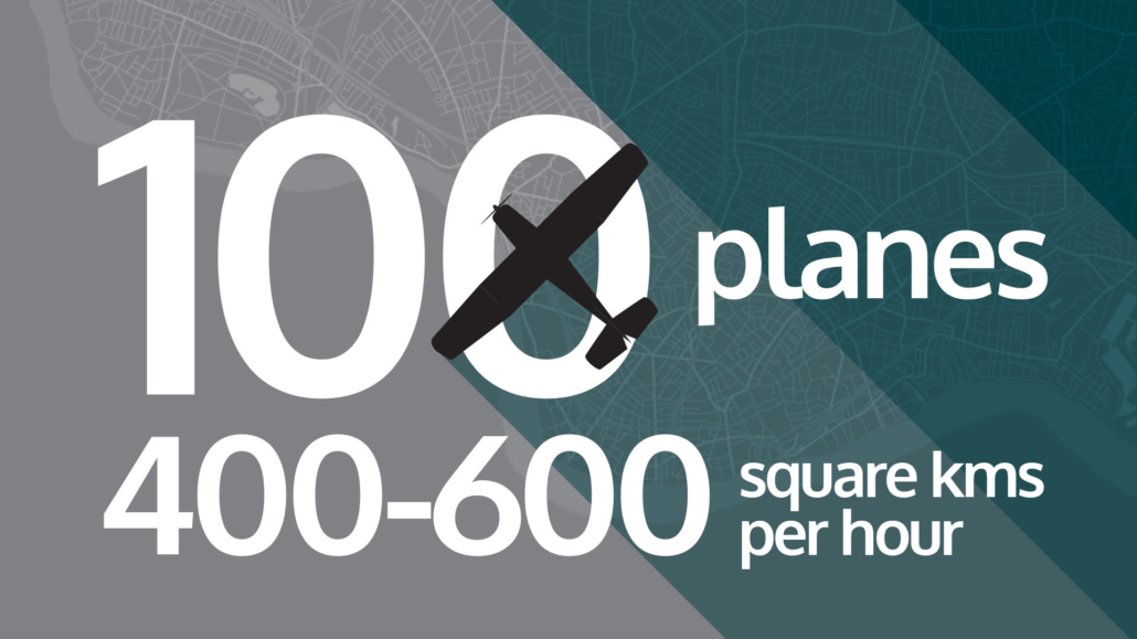 VEX-678-GRA-Graphics-for-EOY-Story-Mowing-the-Sky Rate of collection of Vexcel planes per hour