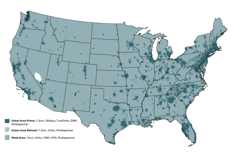 Map Examples Showing Coverage US Collection Plan & Coverage Maps | Vexcel