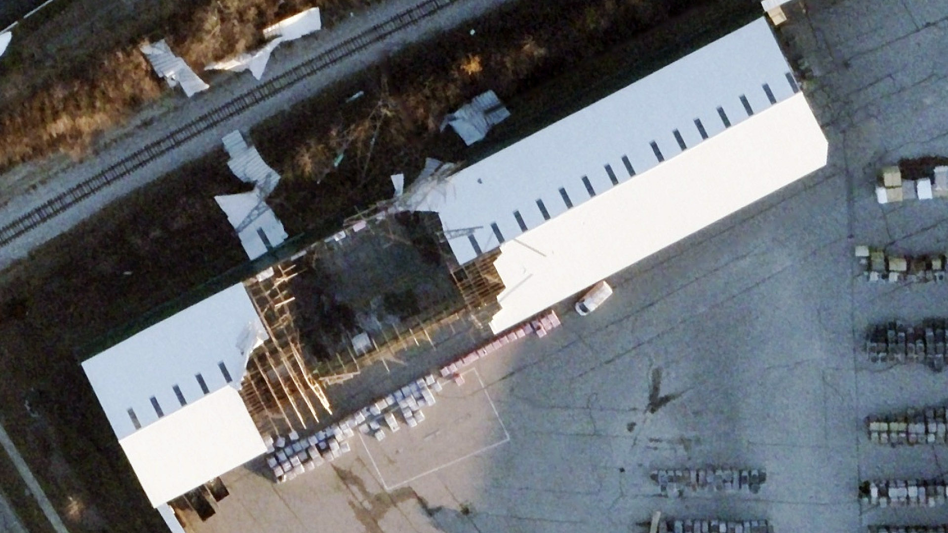 Tornado damage in Bloomington, IN