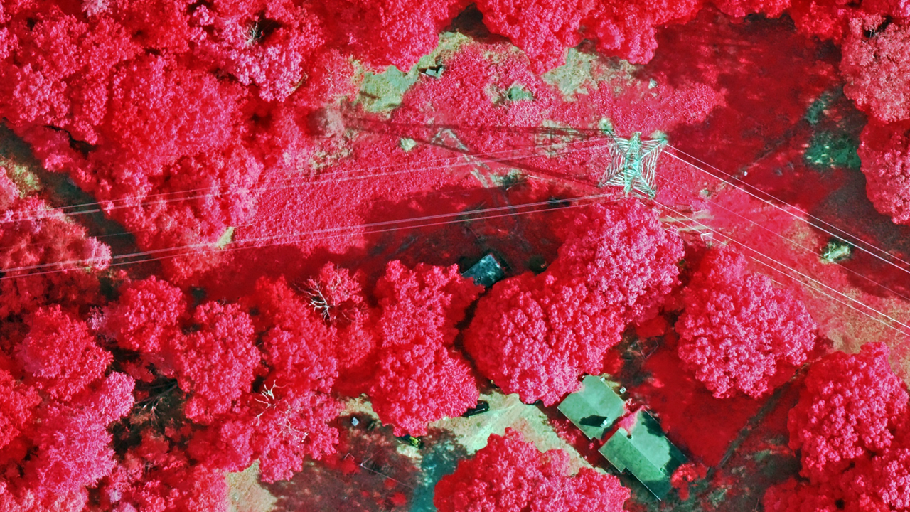 Multispectral image of electric utilities in Madison Heights